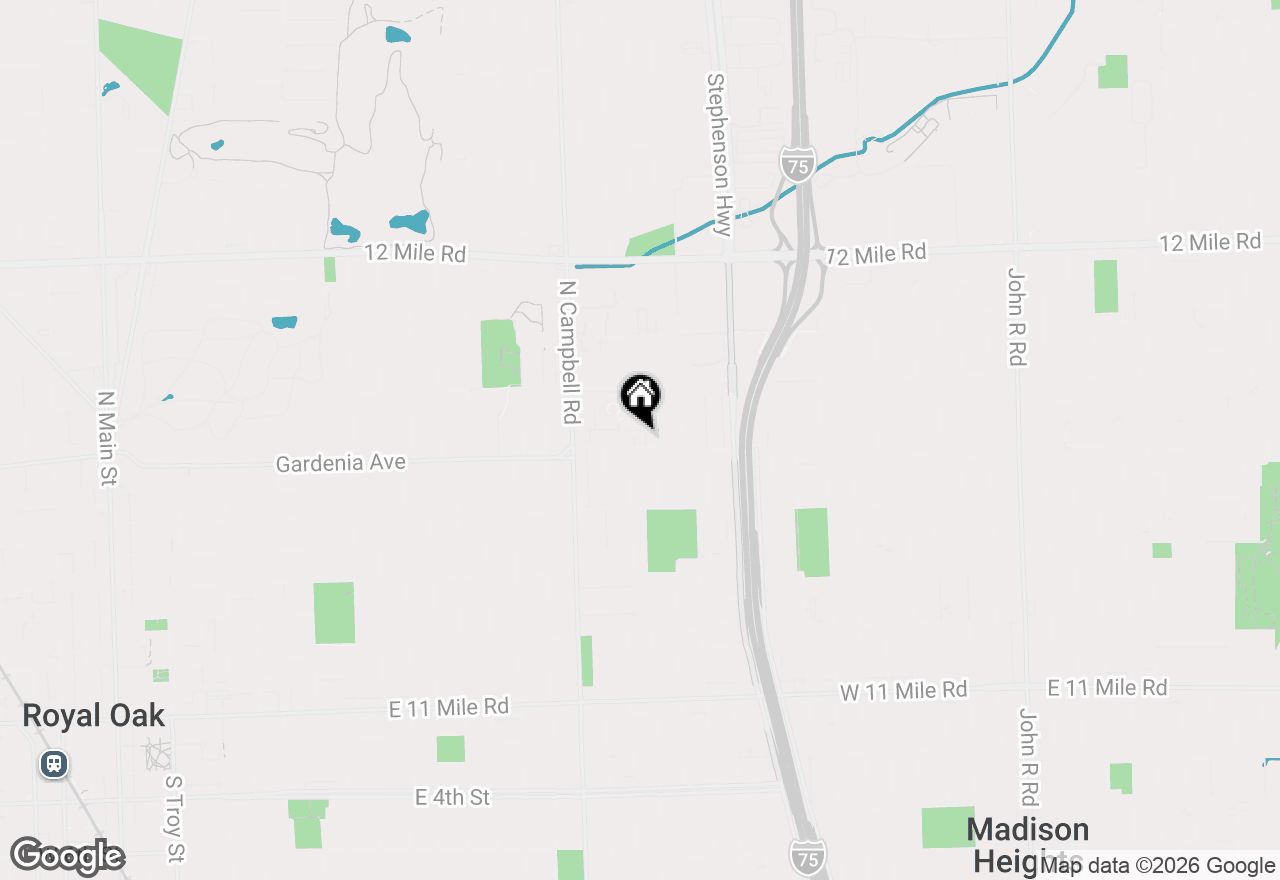 Map of 1909 Gardenia Avenue #D, Royal Oak, MI 48067