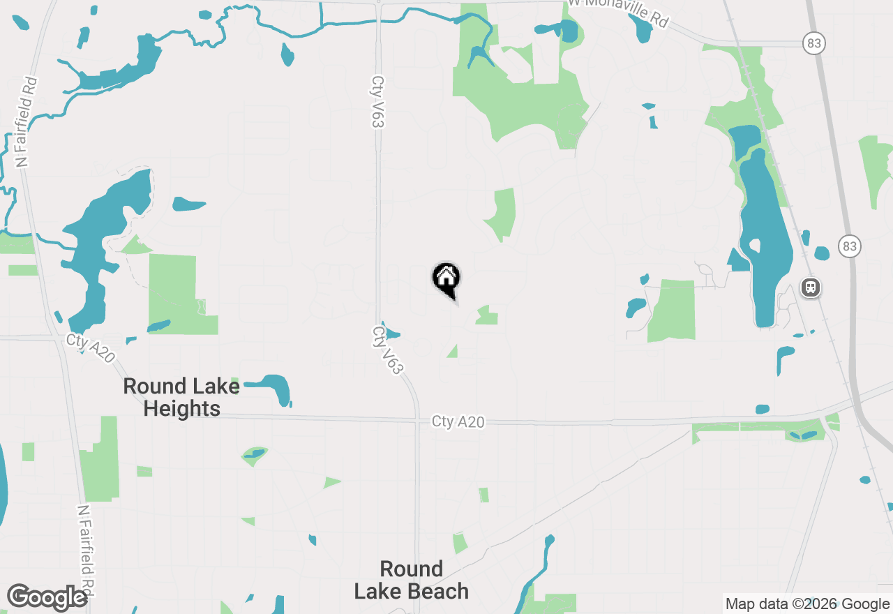 Map of 1985 Carl Drive, Round Lake Beach, IL 60073