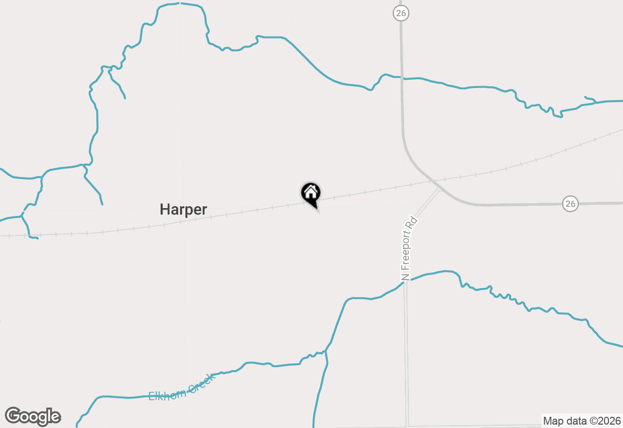 Map of 15331 W Harper Road, Forreston, IL 61030