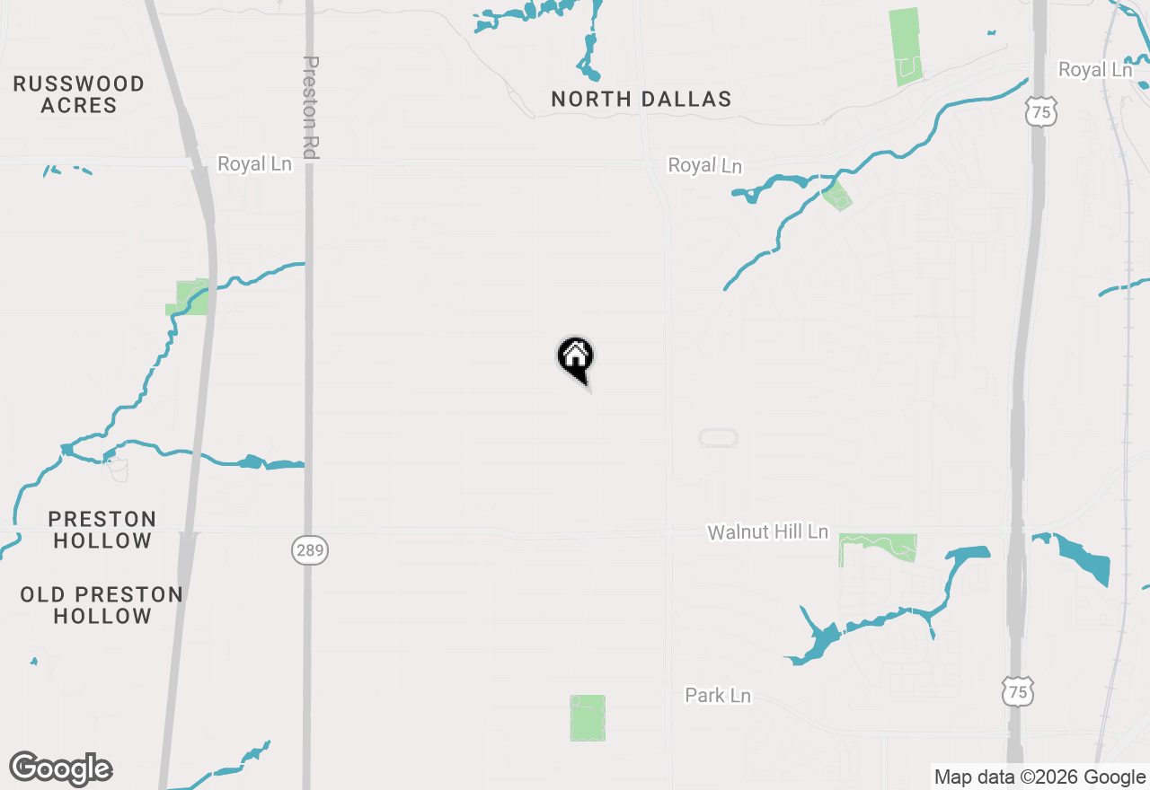 Map of 6607 Glendora Avenue, Dallas, TX 75230