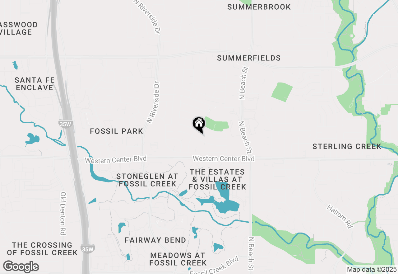 Map of 4013 Chestnut Street, Fort Worth, TX 76137