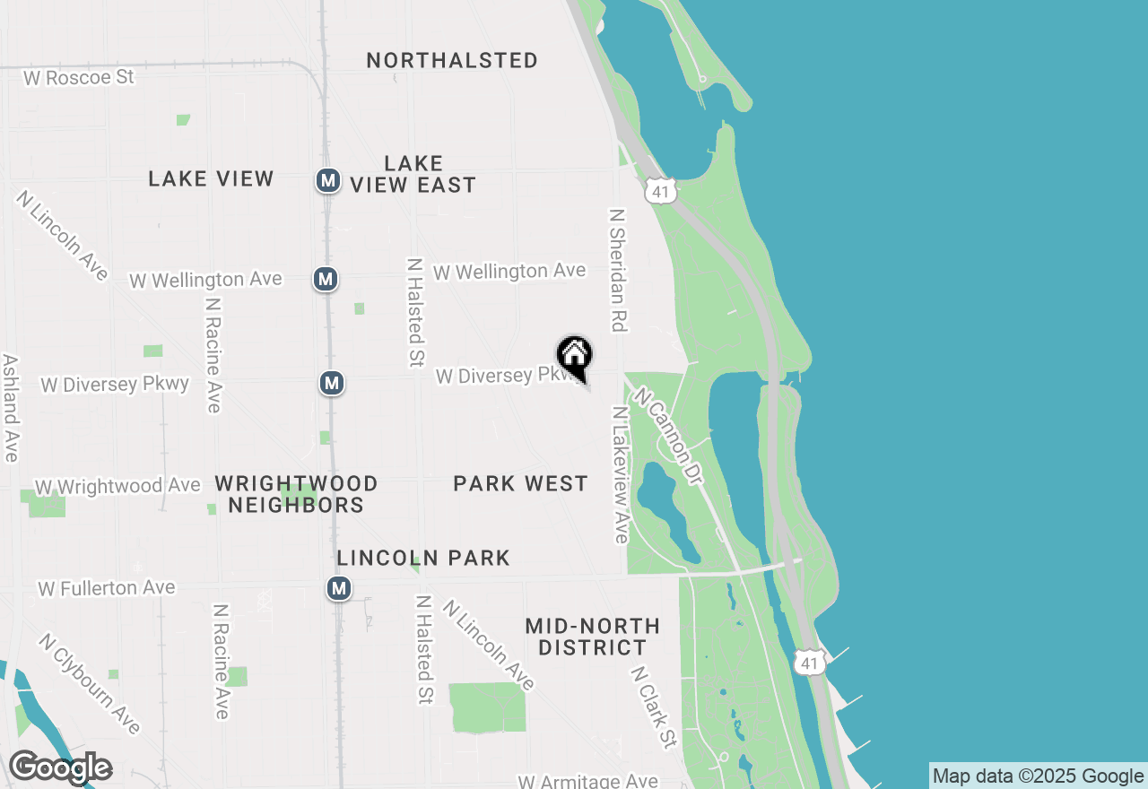 Map of 2740 N Pine Grove Avenue #6E, Chicago, IL 60614