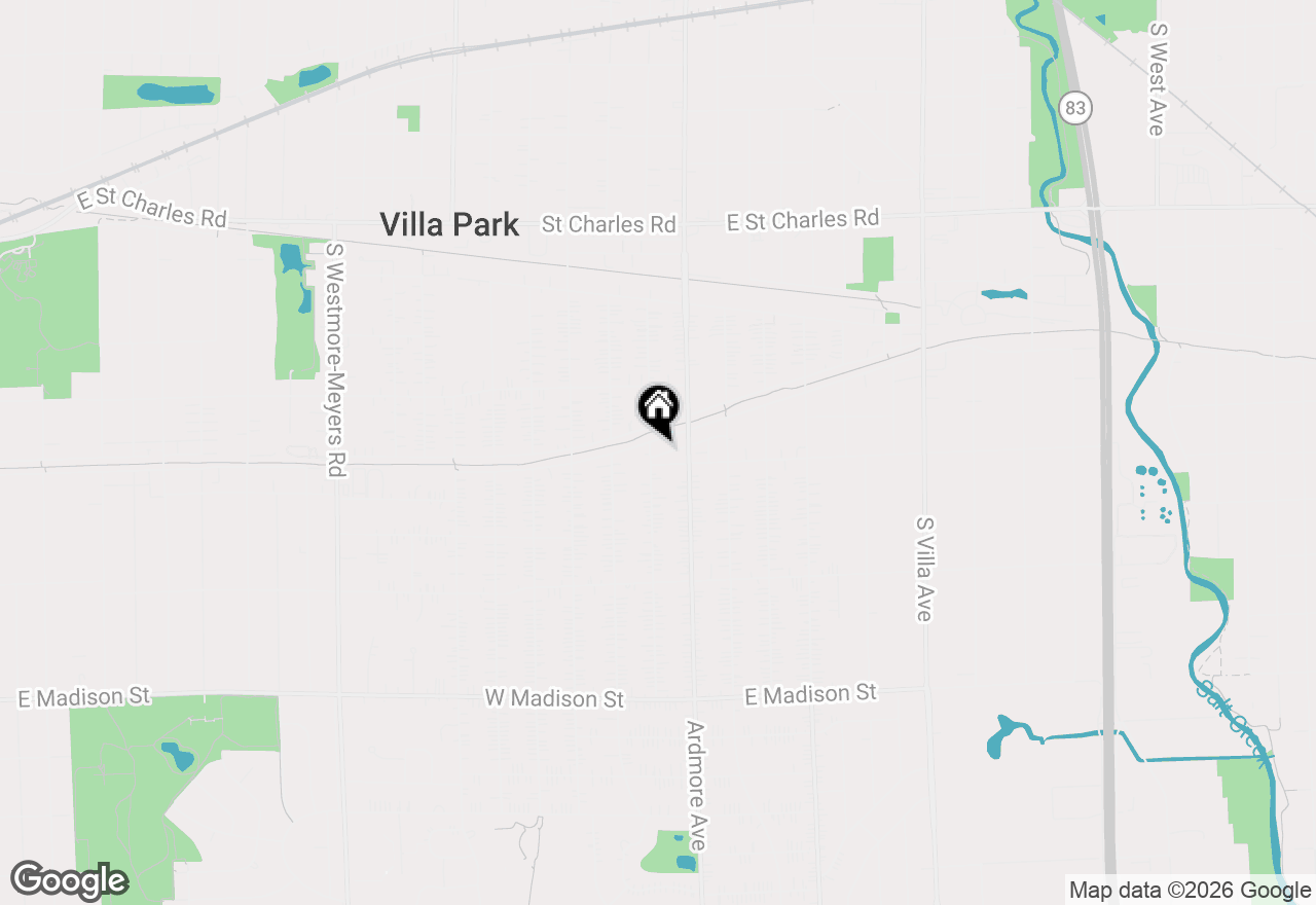 Map of 27 W Park Boulevard #303, Villa Park, IL 60181