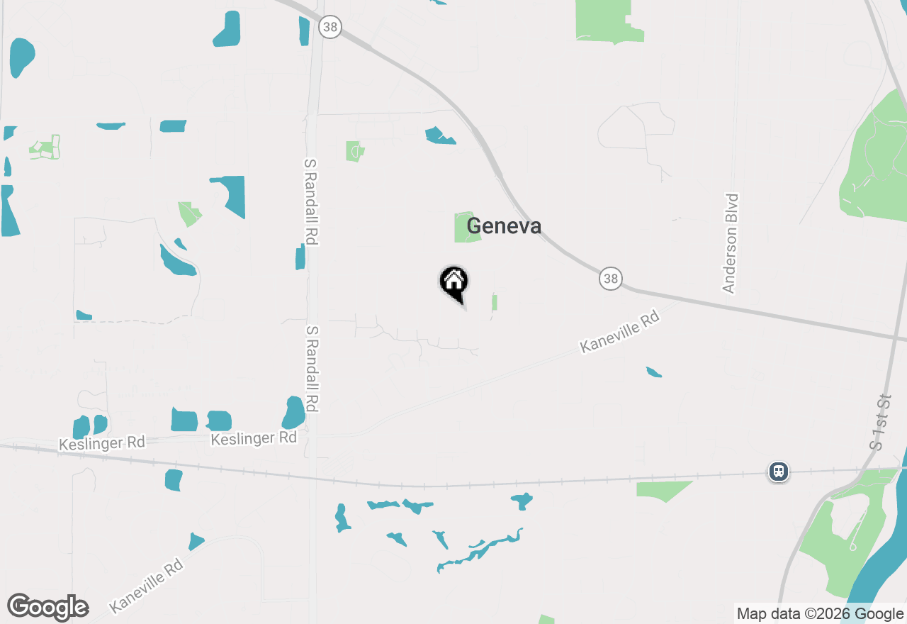 Map of 6 N Andover Lane, Geneva, IL 60134