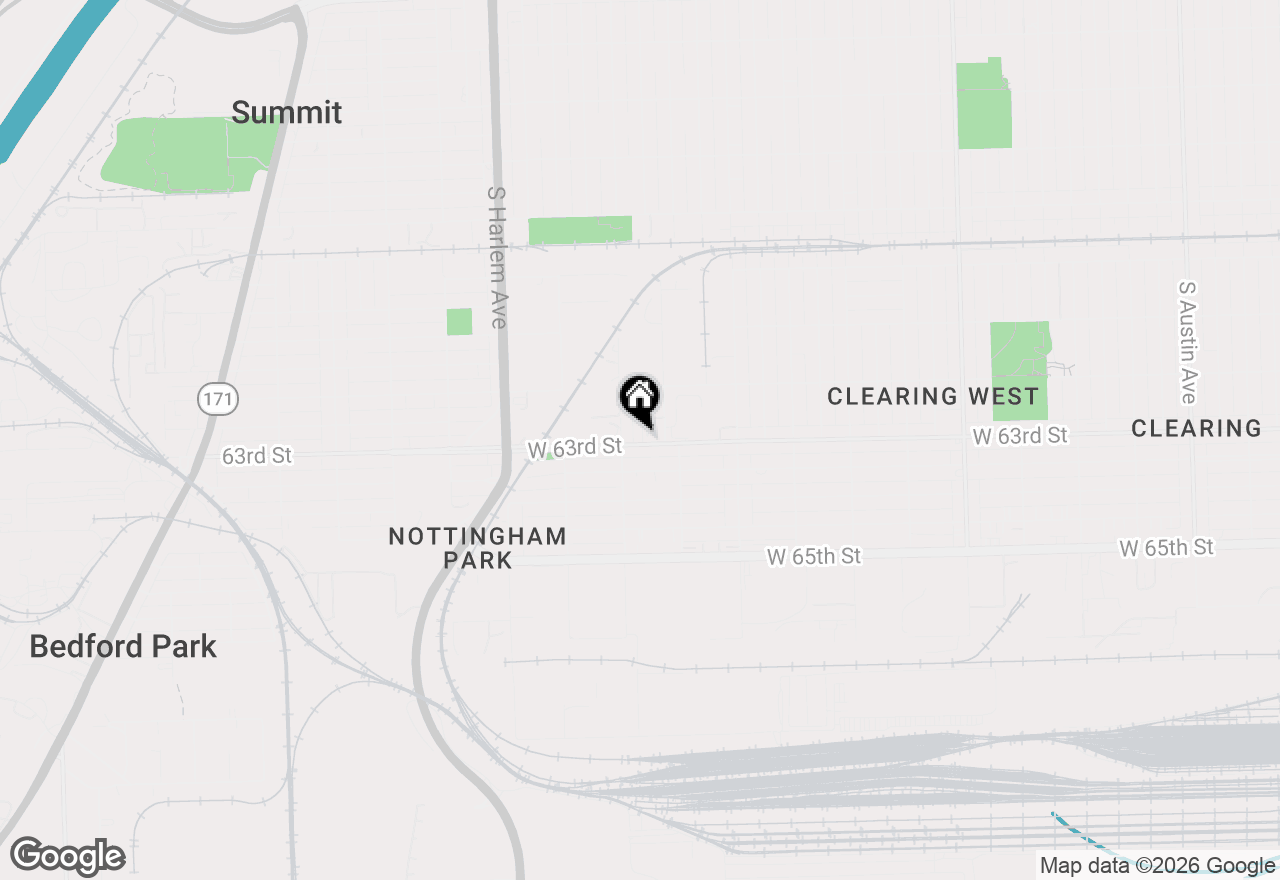 Map of 6257 S Newland Avenue #1N, Chicago, IL 60638