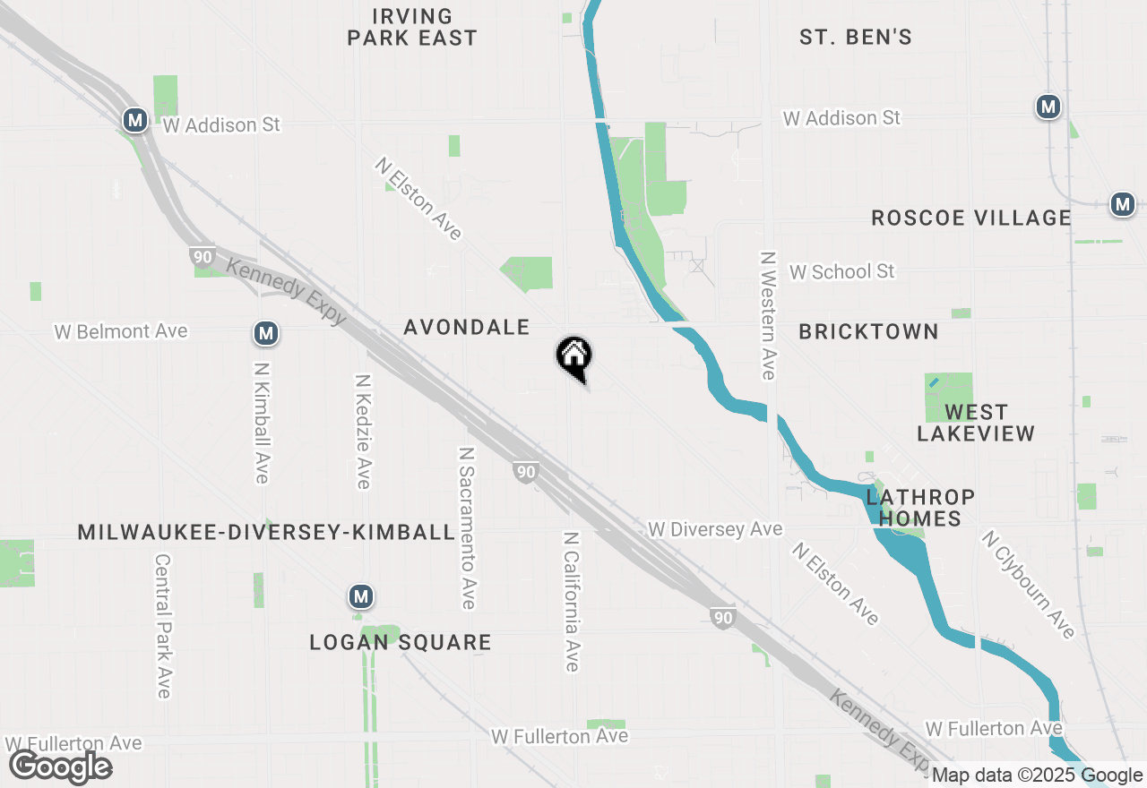 Map of 3041 N California Avenue #1, Chicago, IL 60618
