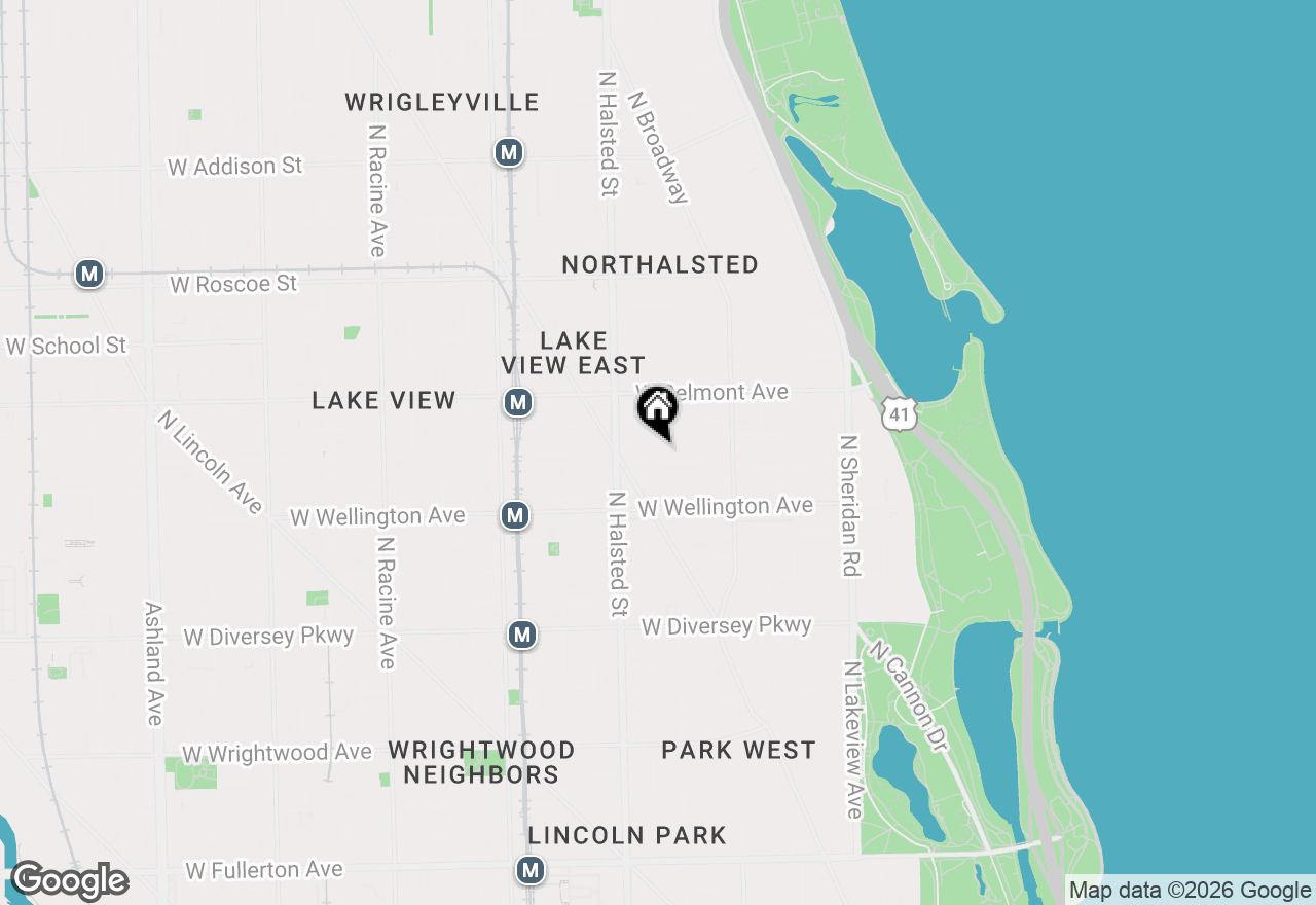 Map of 714 W Barry Avenue #3, Chicago, IL 60657