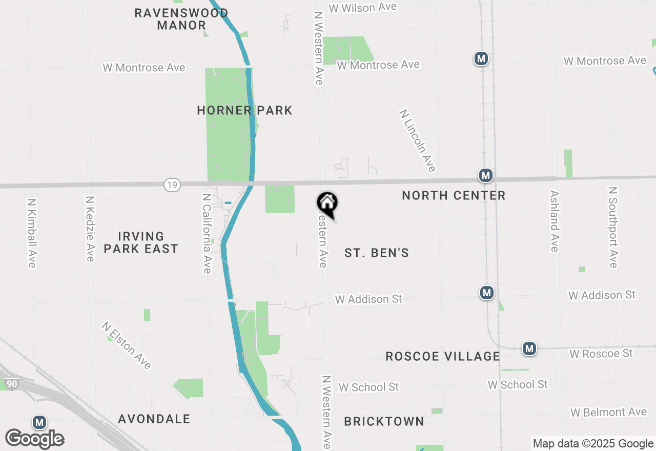 Map of 3835 N Western Avenue, Chicago, IL 60618
