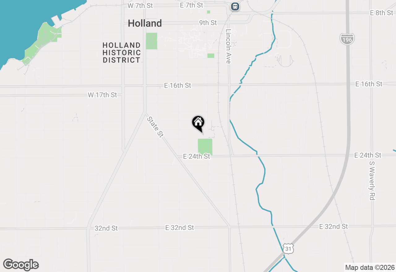 Map of 125 E 22nd Street, Holland, MI 49423