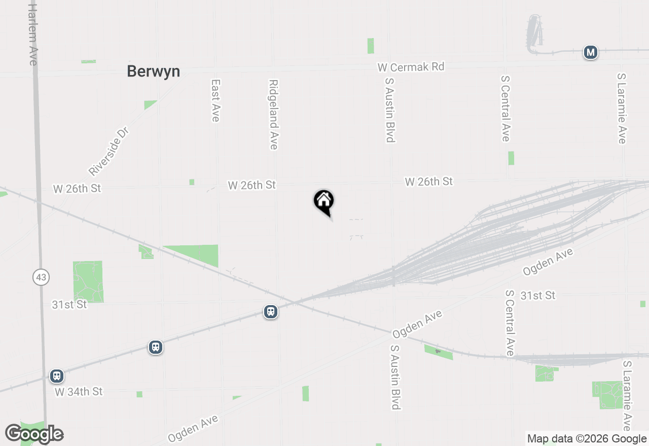 Map of 2715 Harvey Avenue, Berwyn, IL 60402