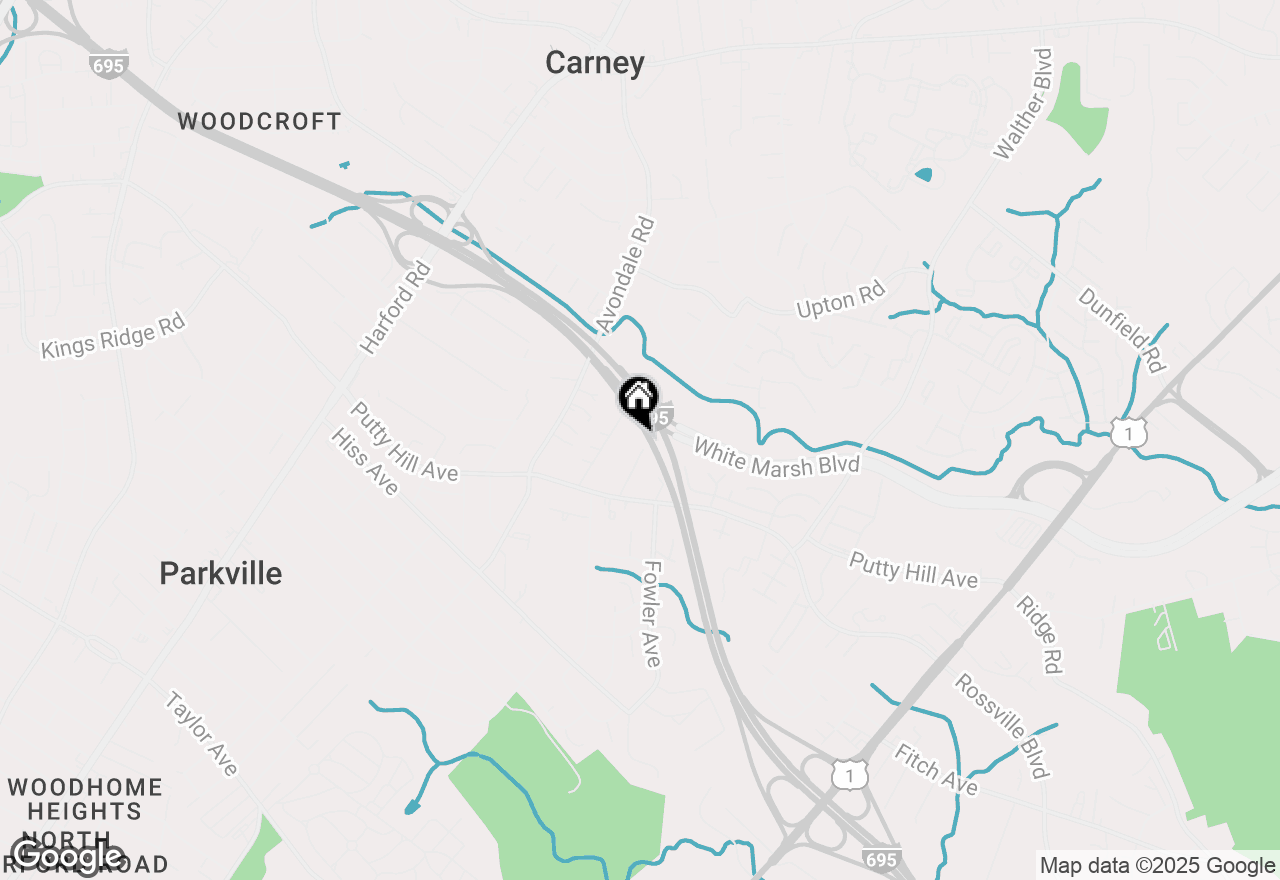 Map of 8820 Fearne Avenue, Parkville, MD 21234