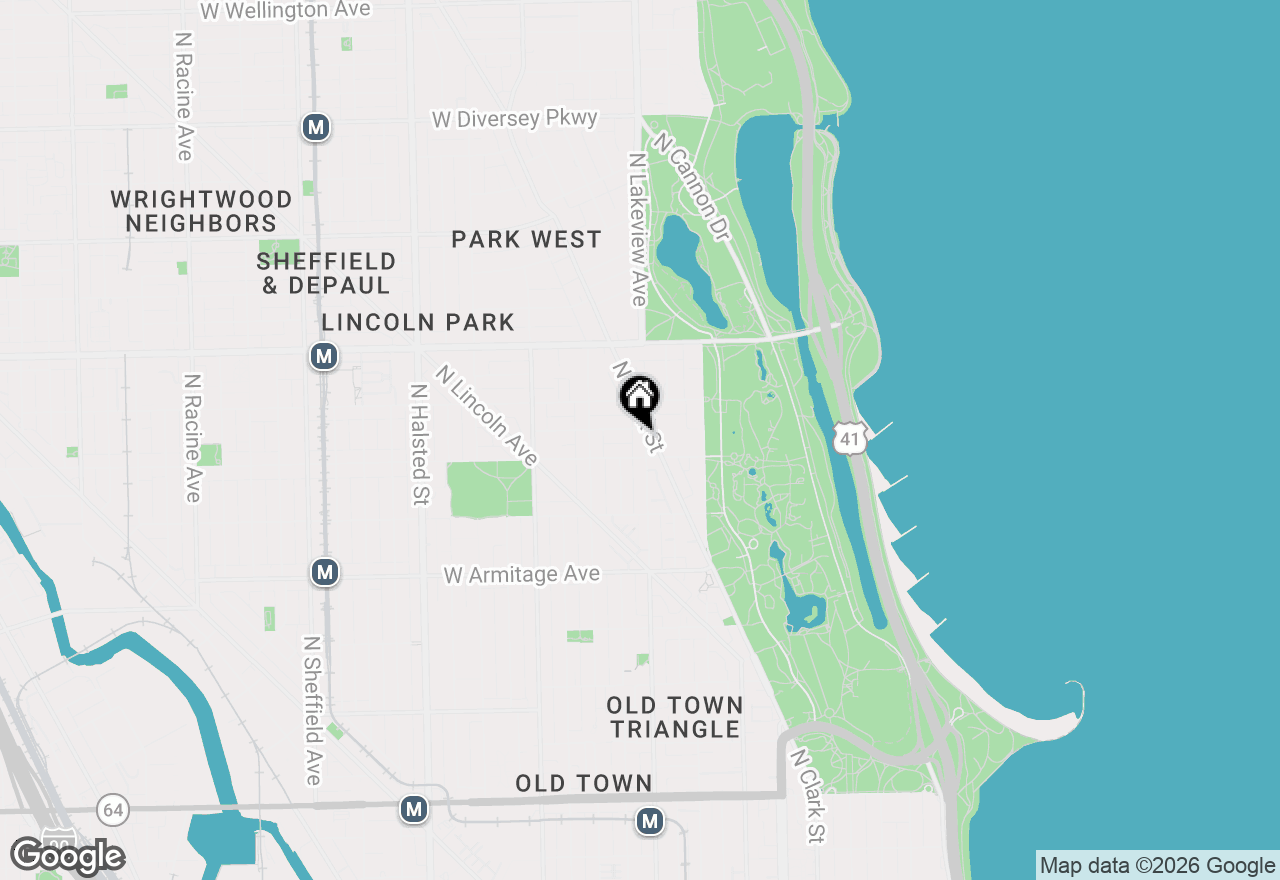 Map of 2216 N Sedgwick Street #1, Chicago, IL 60614
