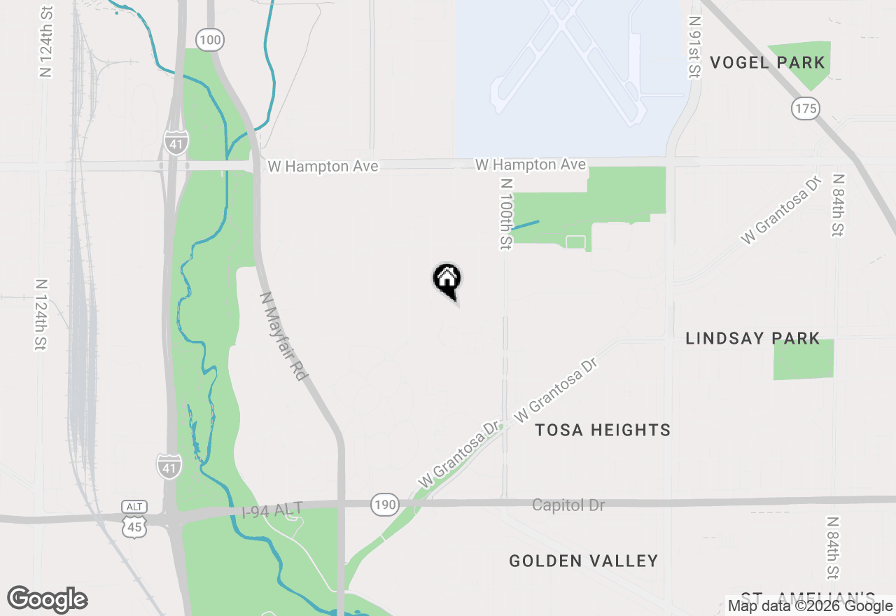 Map of 10311 W Ruby Ave, Wauwatosa, WI 53225