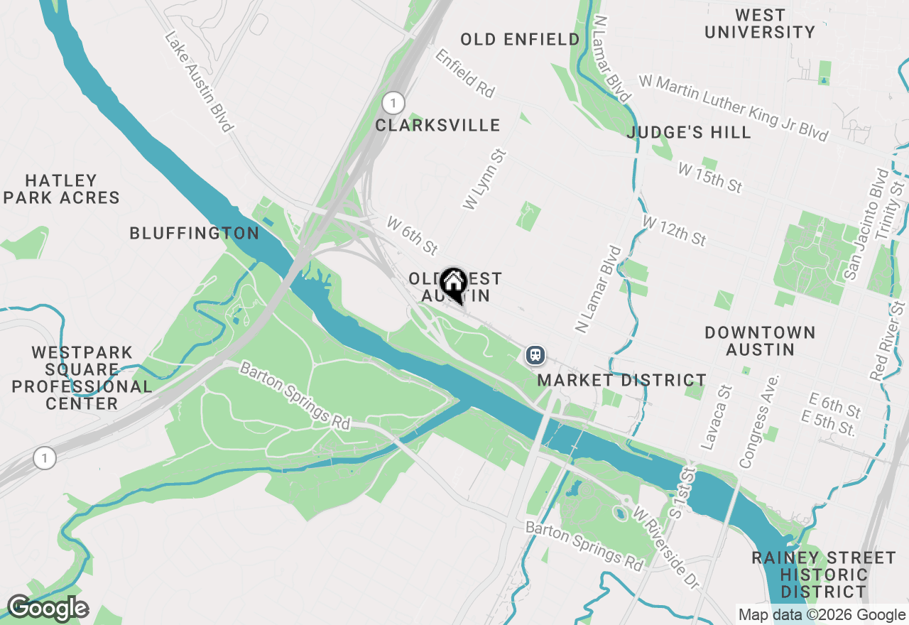Map of 300 Pressler St #203, Austin, TX 78703