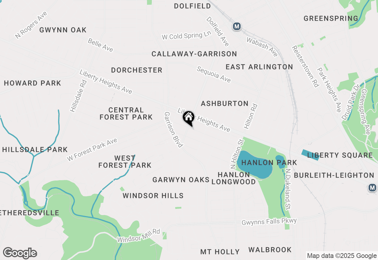 Map of 3622 Springdale Avenue, Baltimore, MD 21216