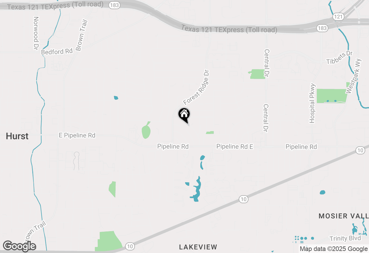 Map of 928 Dee Lane, Bedford, TX 76022