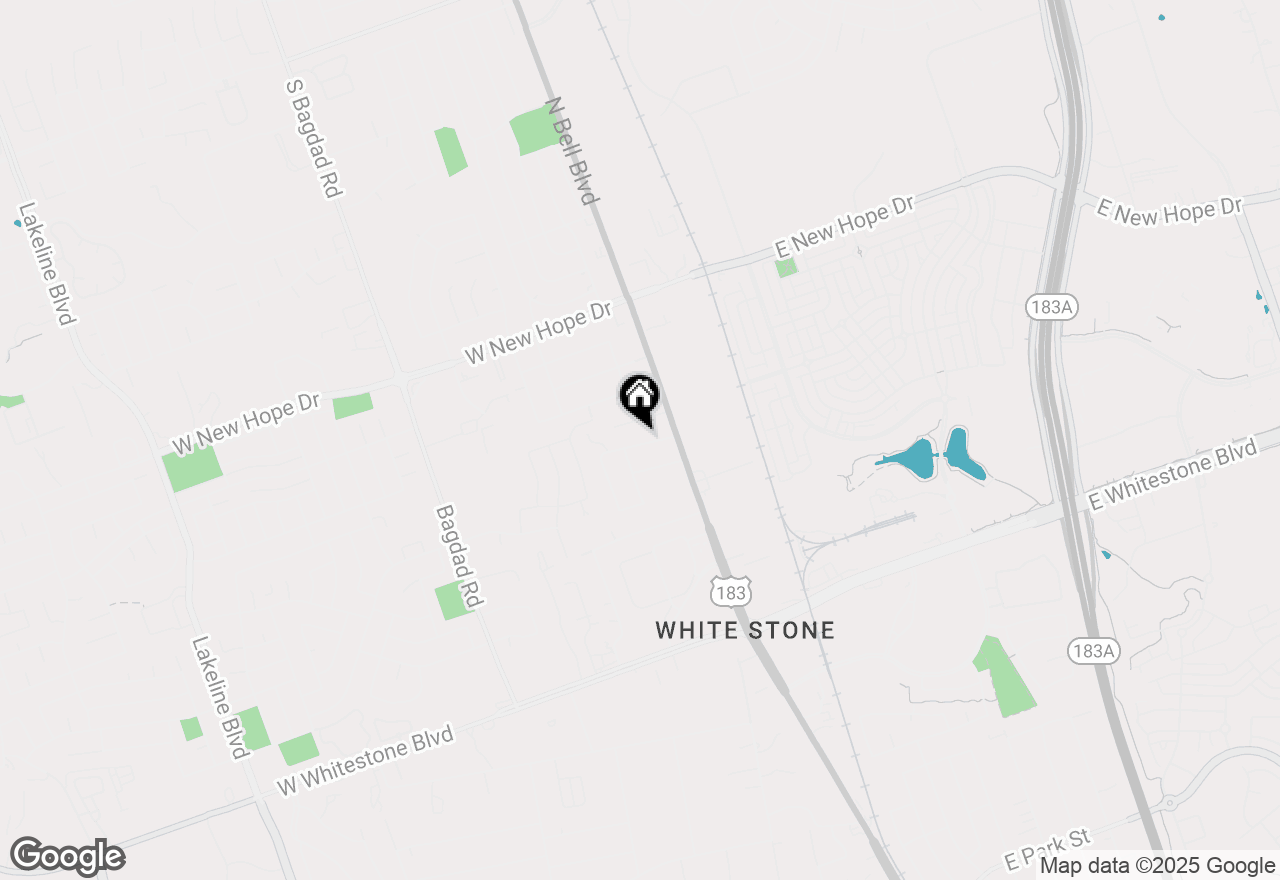 Map of 204 Thompson St, Cedar Park, TX 78613