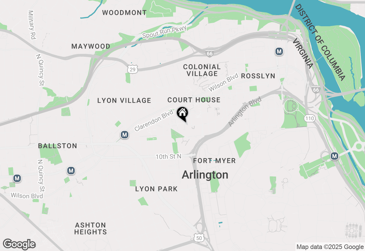 Map of 1276 N Wayne Street #501, Arlington, VA 22201