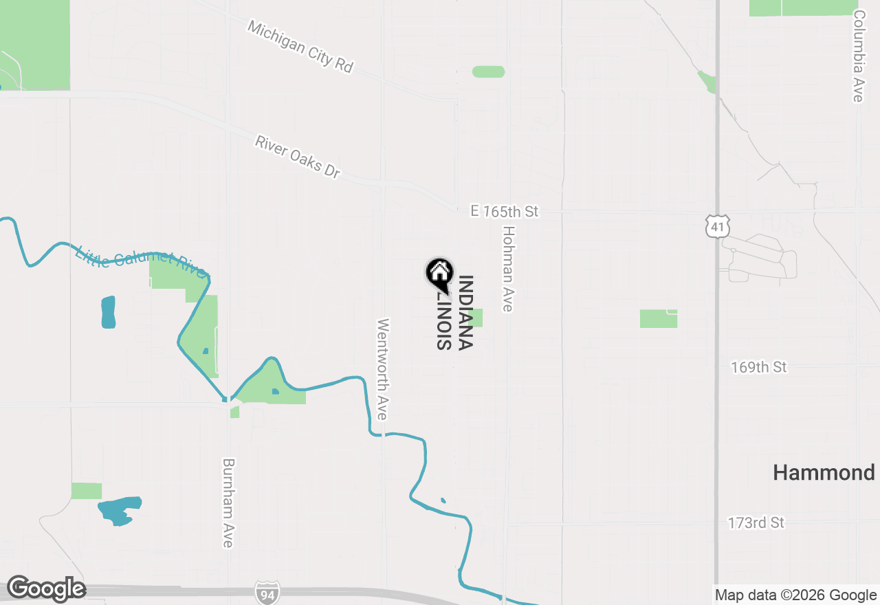 Map of 16 164th Place, Calumet City, IL 60409