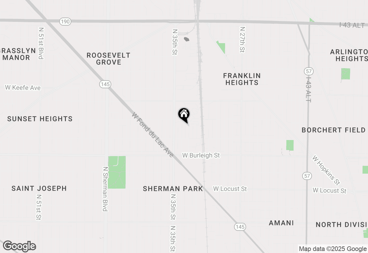 Map of 3260 N 34th St #3260A, Milwaukee, WI 53216