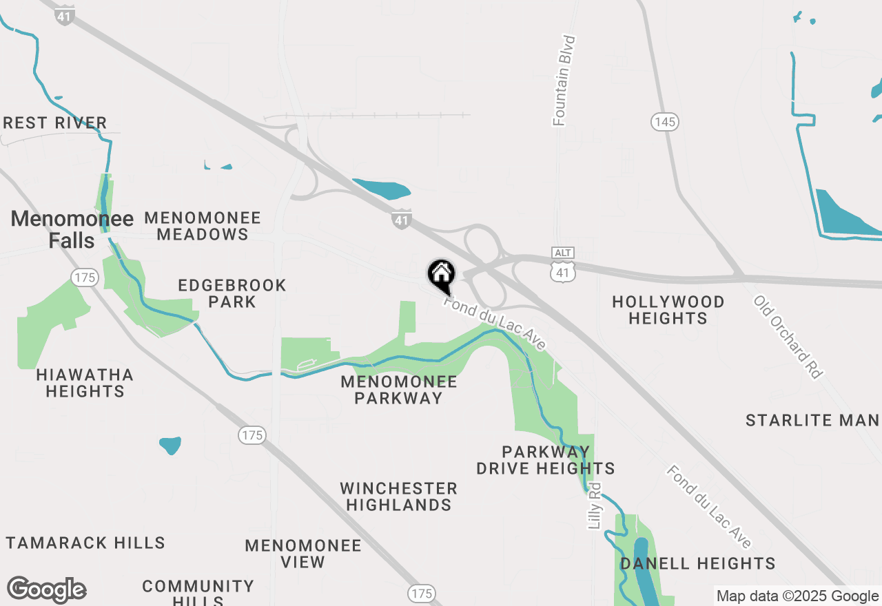 Map of N87W14817 Fond Du Lac Ave, Menomonee Falls, WI 53051