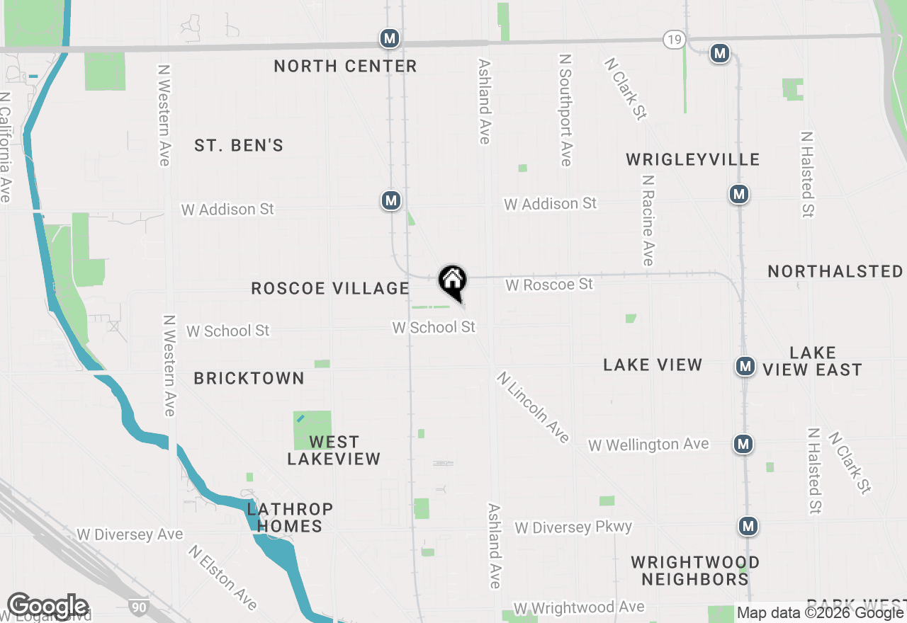 Map of 3323 N Paulina Avenue #2D, Chicago, IL 60657