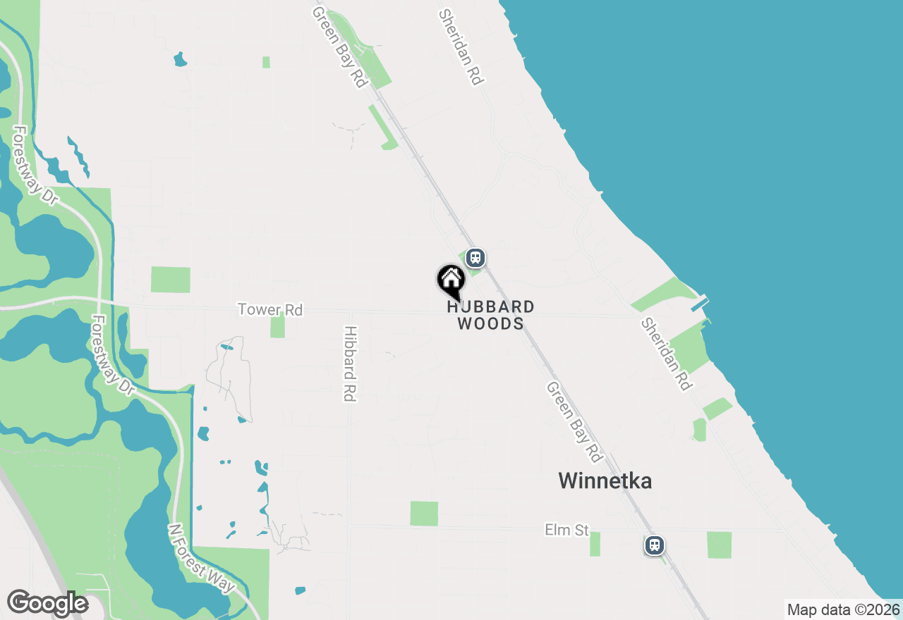 Map of (Address confidential), Winnetka, Illinois 60093