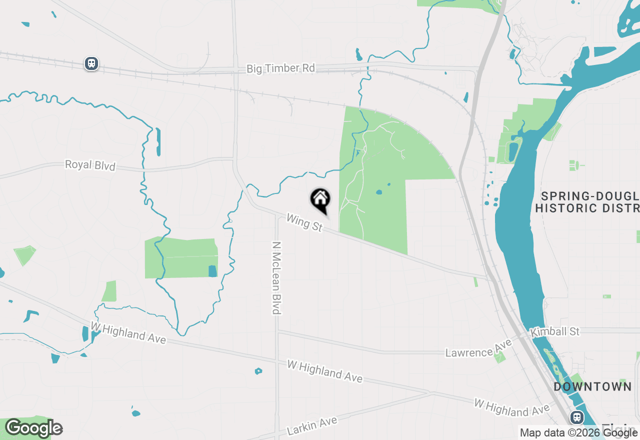 Map of 24 Garden Crescent Court, Elgin, IL 60123