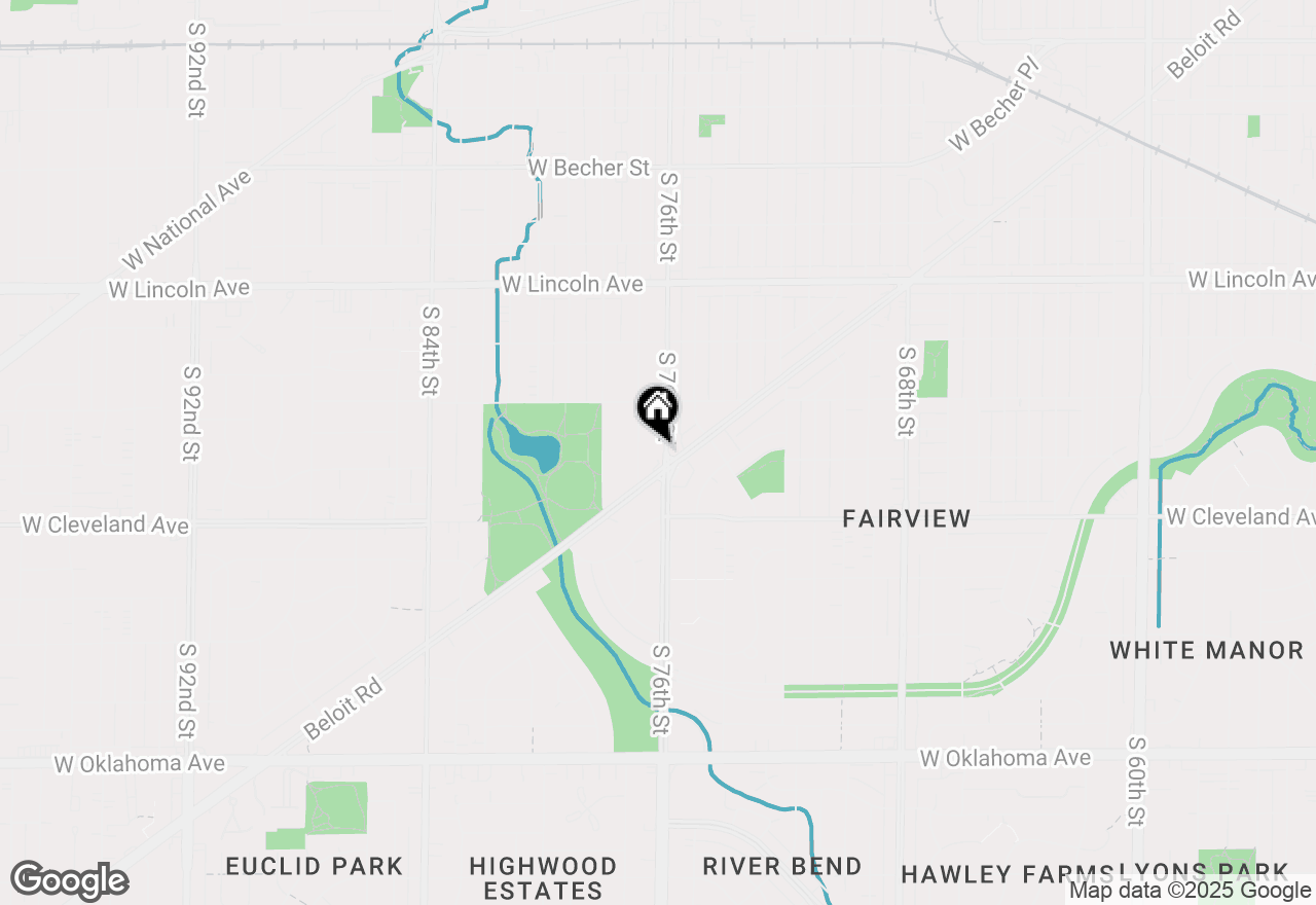 Map of 2573 S 76th St, West Allis, WI 53219