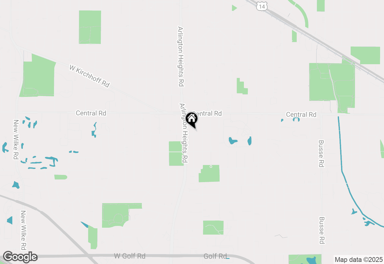 Map of 1090 S Pine Avenue, Arlington Heights, IL 60005