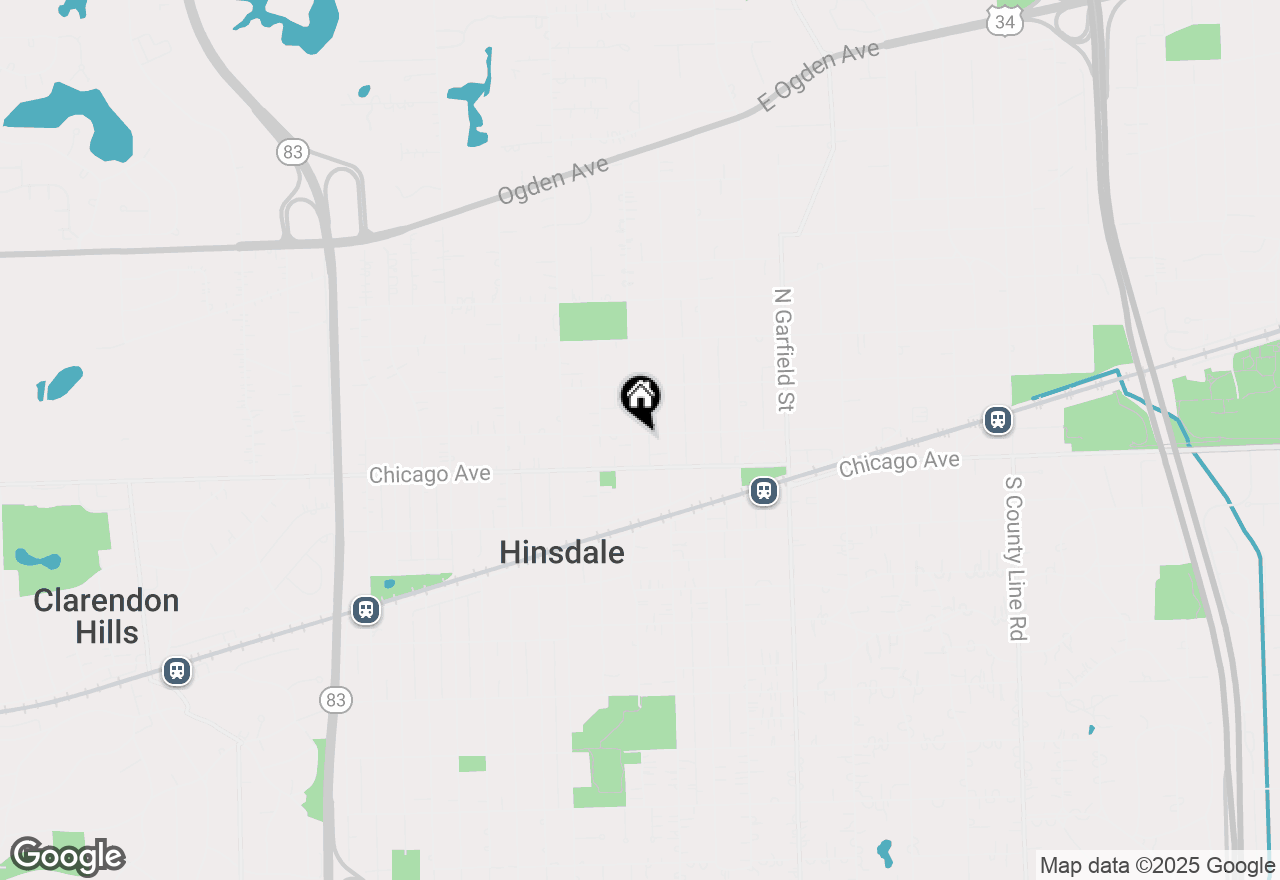 Map of 23 N Vine Street, Hinsdale, IL 60521