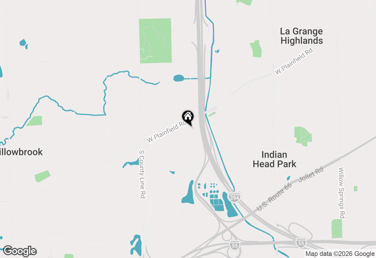 Map of 6402 Manor Drive, Burr Ridge, IL 60527