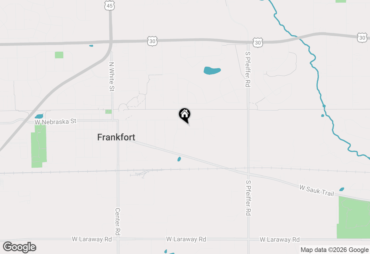 Map of 375 Nevada Street, Frankfort, IL 60423