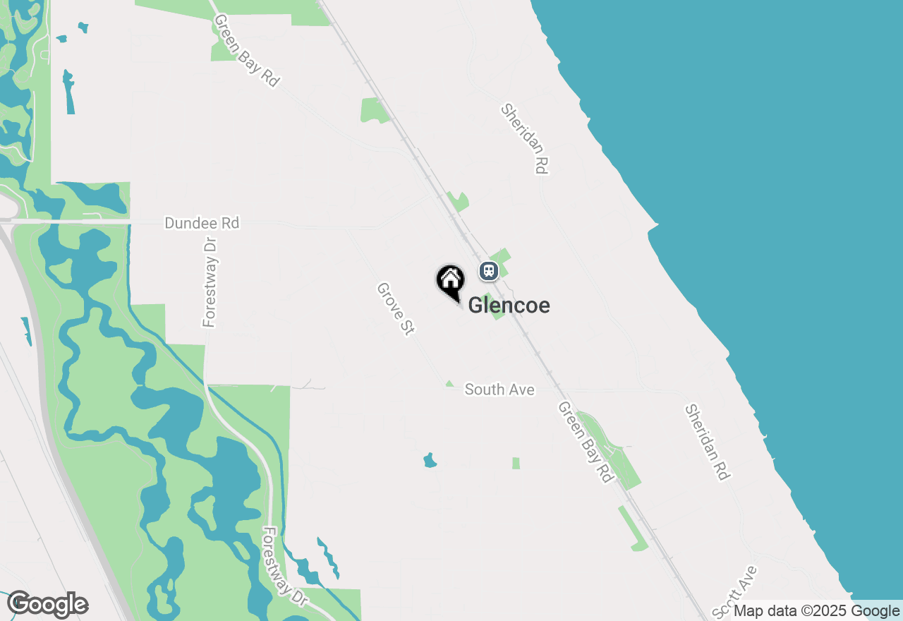 Map of 379 Park Avenue, Glencoe, IL 60022