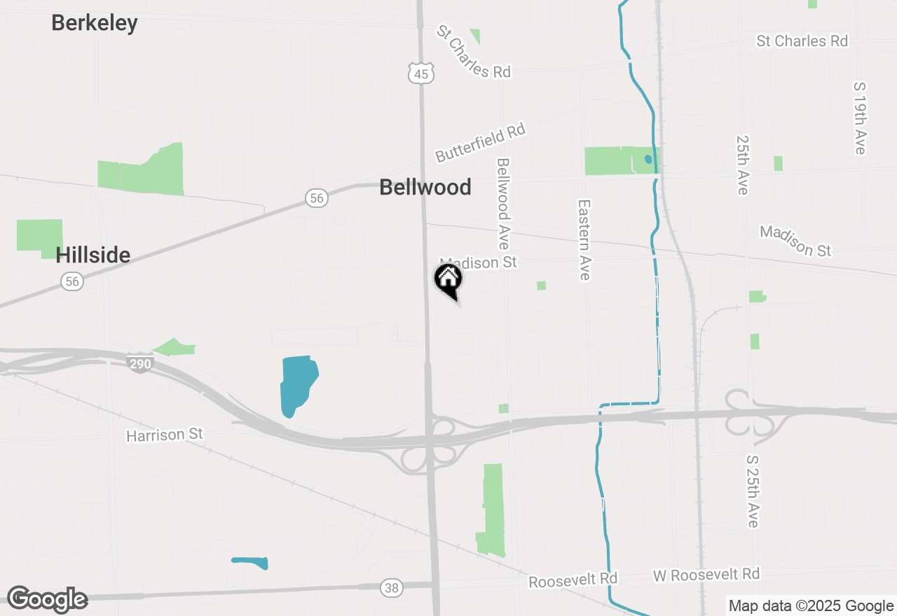 Map of 3922 Wilcox Avenue, Bellwood, IL 60104