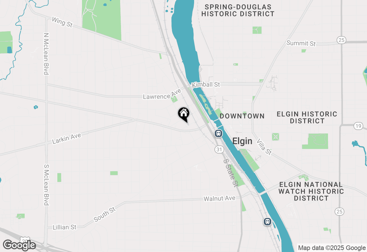 Map of 404 Mountain Street #1W, Elgin, IL 60123