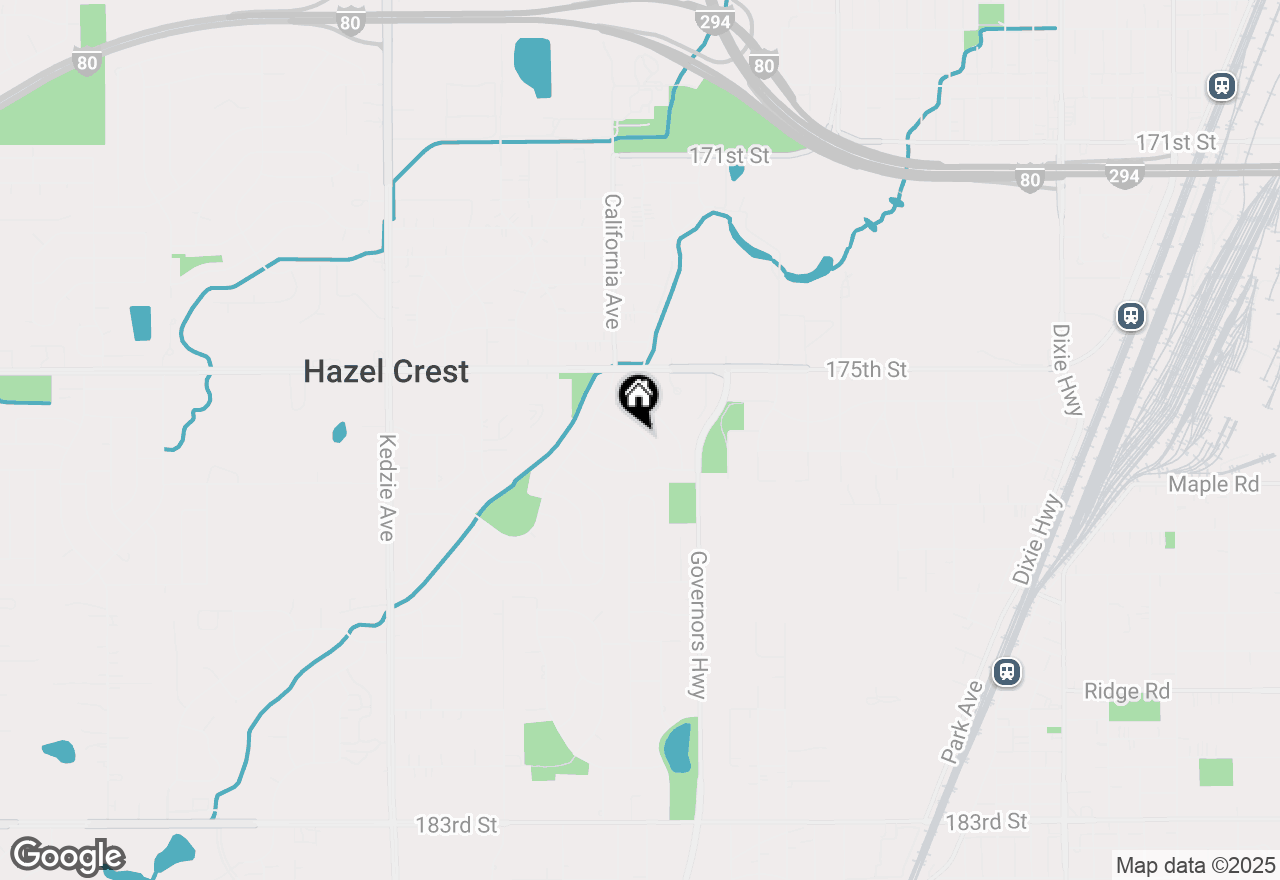 Map of 2711 Larkspur Lane, Hazel Crest, IL 60429