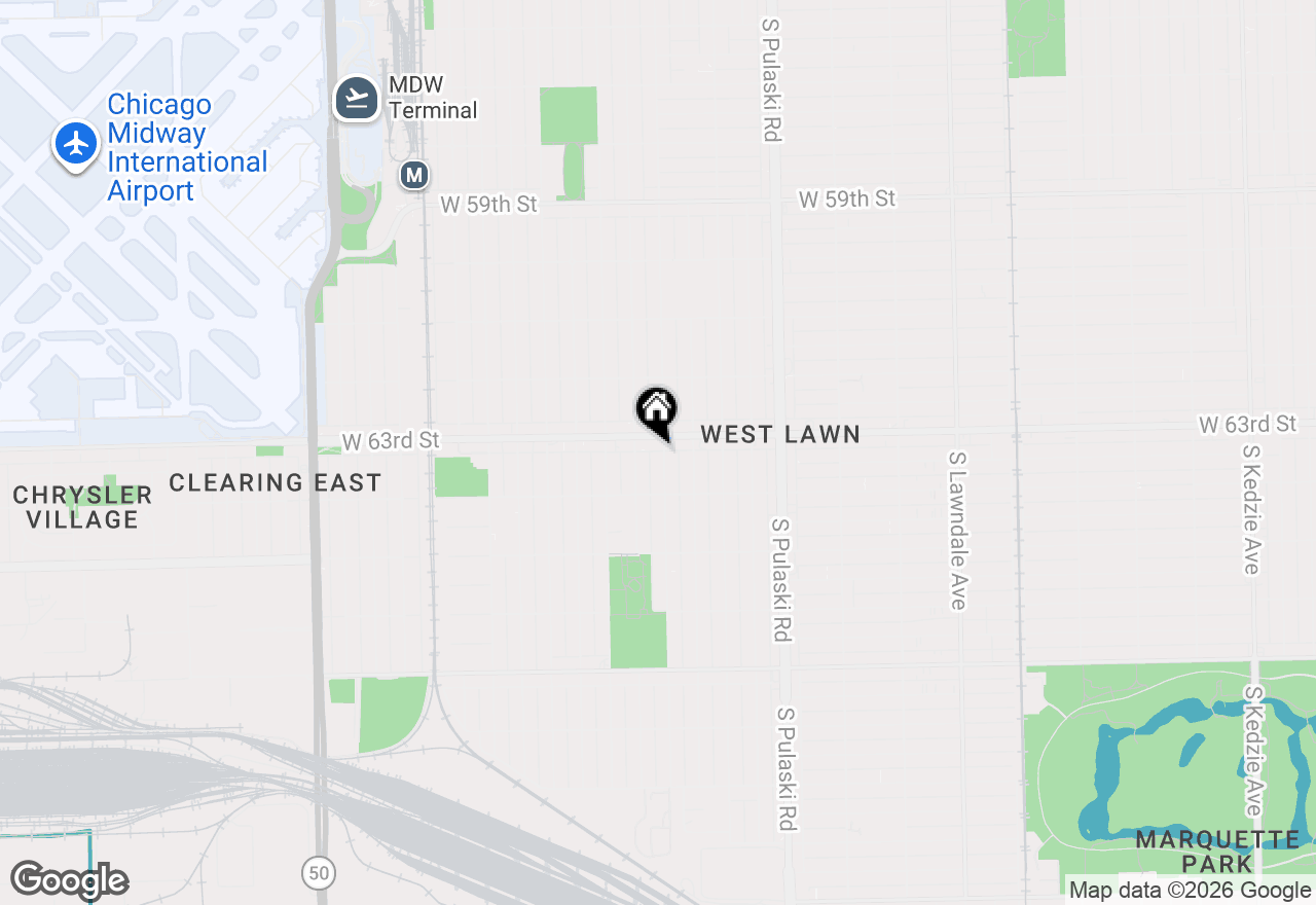 Map of 6316 S Keeler Avenue, Chicago, IL 60629