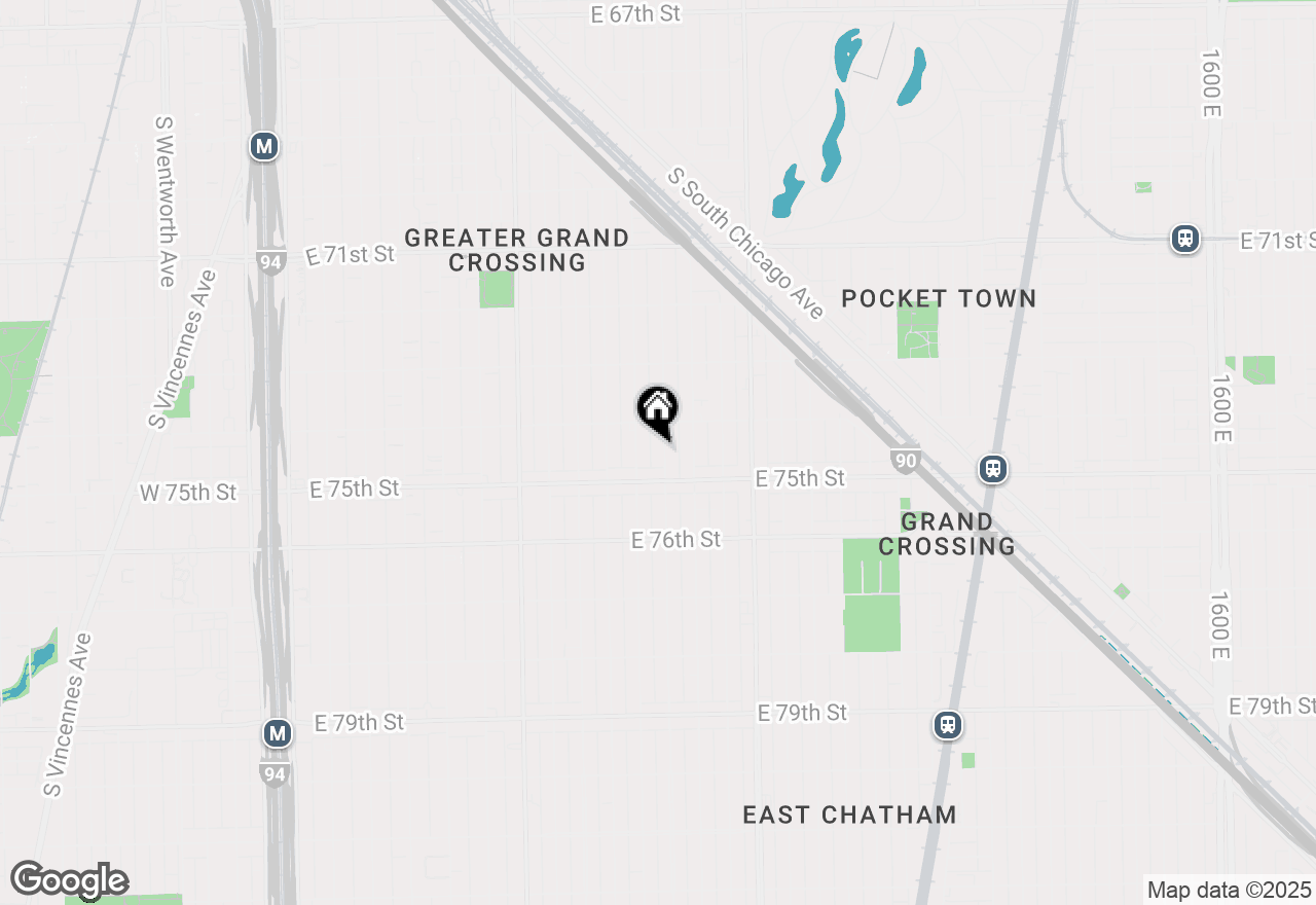 Map of 7430 S Champlain Avenue, Chicago, IL 60619