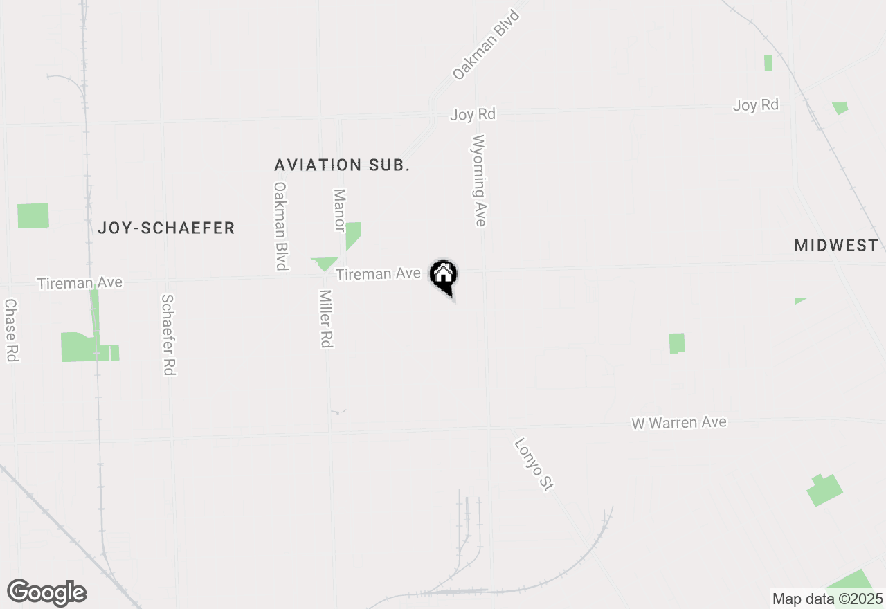 Map of 7815 Freda Street, Dearborn, MI 48126