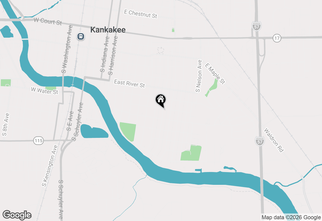 Map of 811 S Elm Avenue, Kankakee, IL 60901