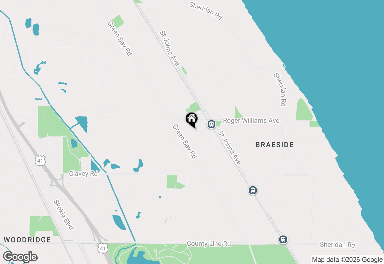 Map of 643 Broadview Avenue, Highland Park, IL 60035