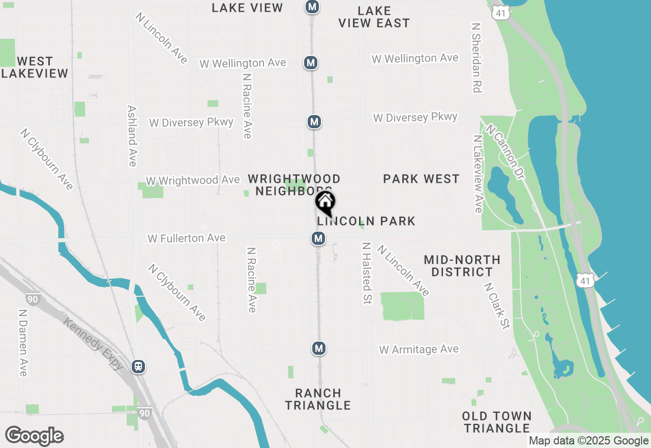 Map of 949 W Montana Street #3W, Chicago, IL 60614