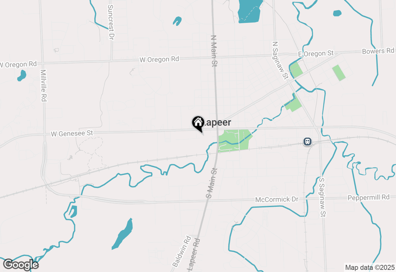 Map of 37 S Jackson Street, Lapeer, MI 48446