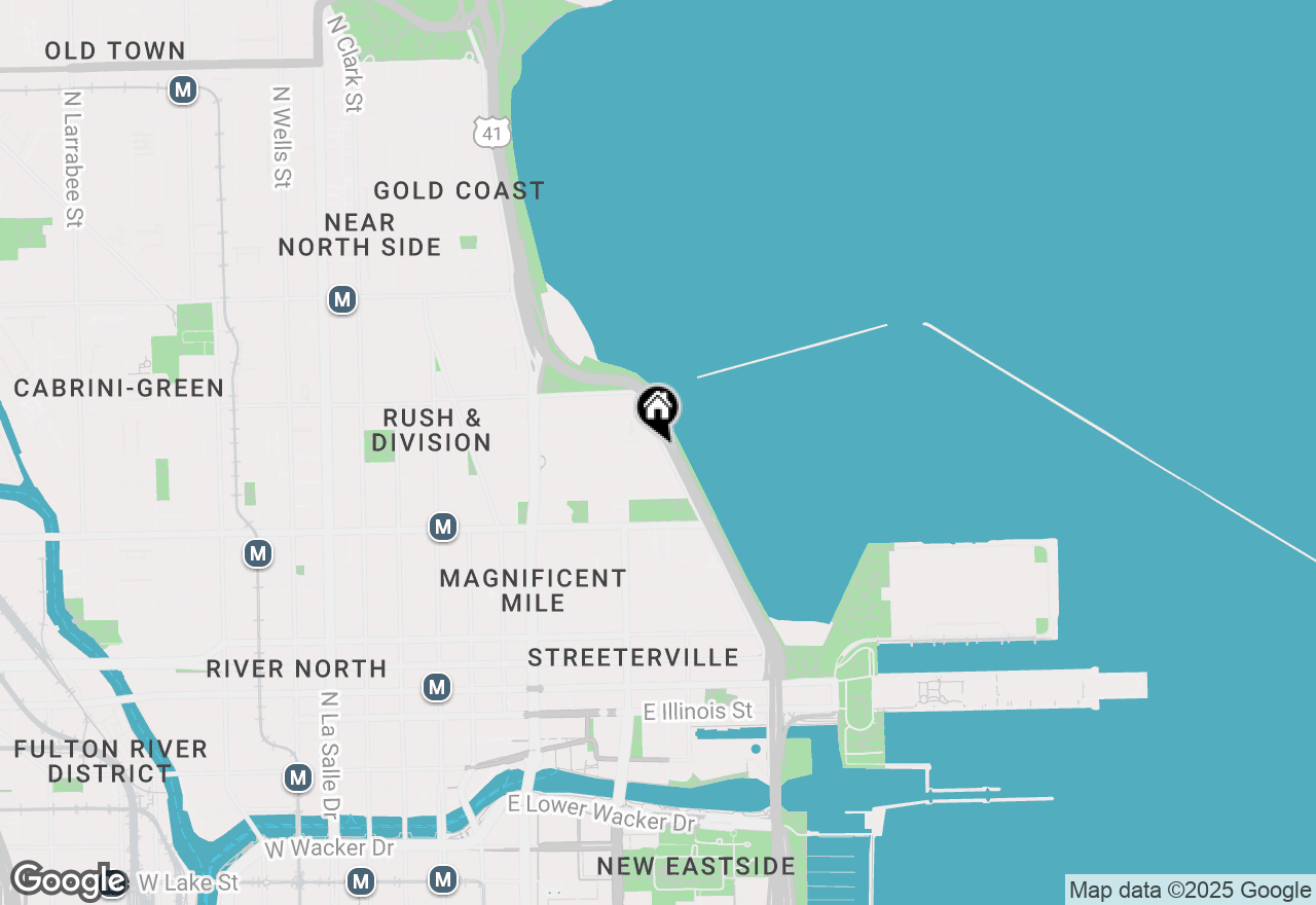 Map of 880 N Lake Shore Drive #3H, Chicago, IL 60611