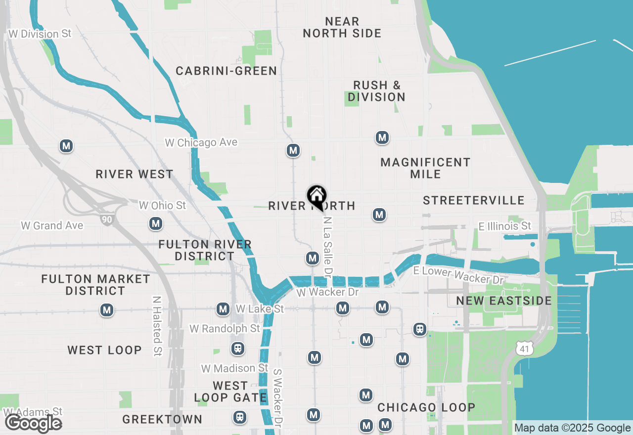 Map of 166 W Grand #2A, Chicago, IL 60610