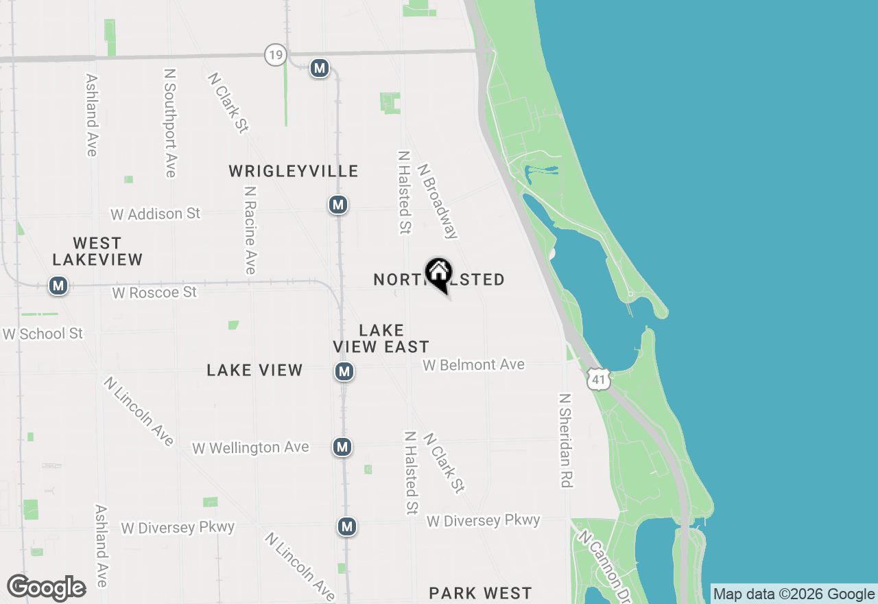 Map of 708 W Buckingham Place #G, Chicago, IL 60657