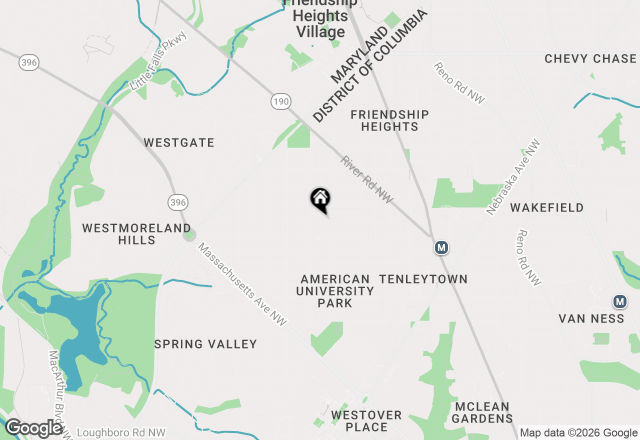 Map of 4521 Brandywine Street Nw, Washington, DC 20016