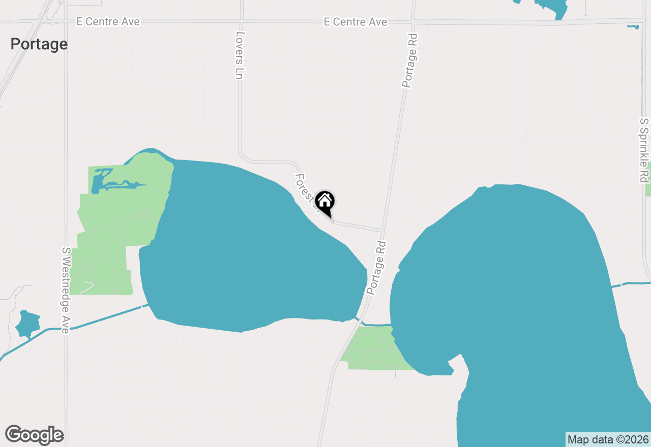 Map of 1902 Forest Drive, Portage, MI 49002