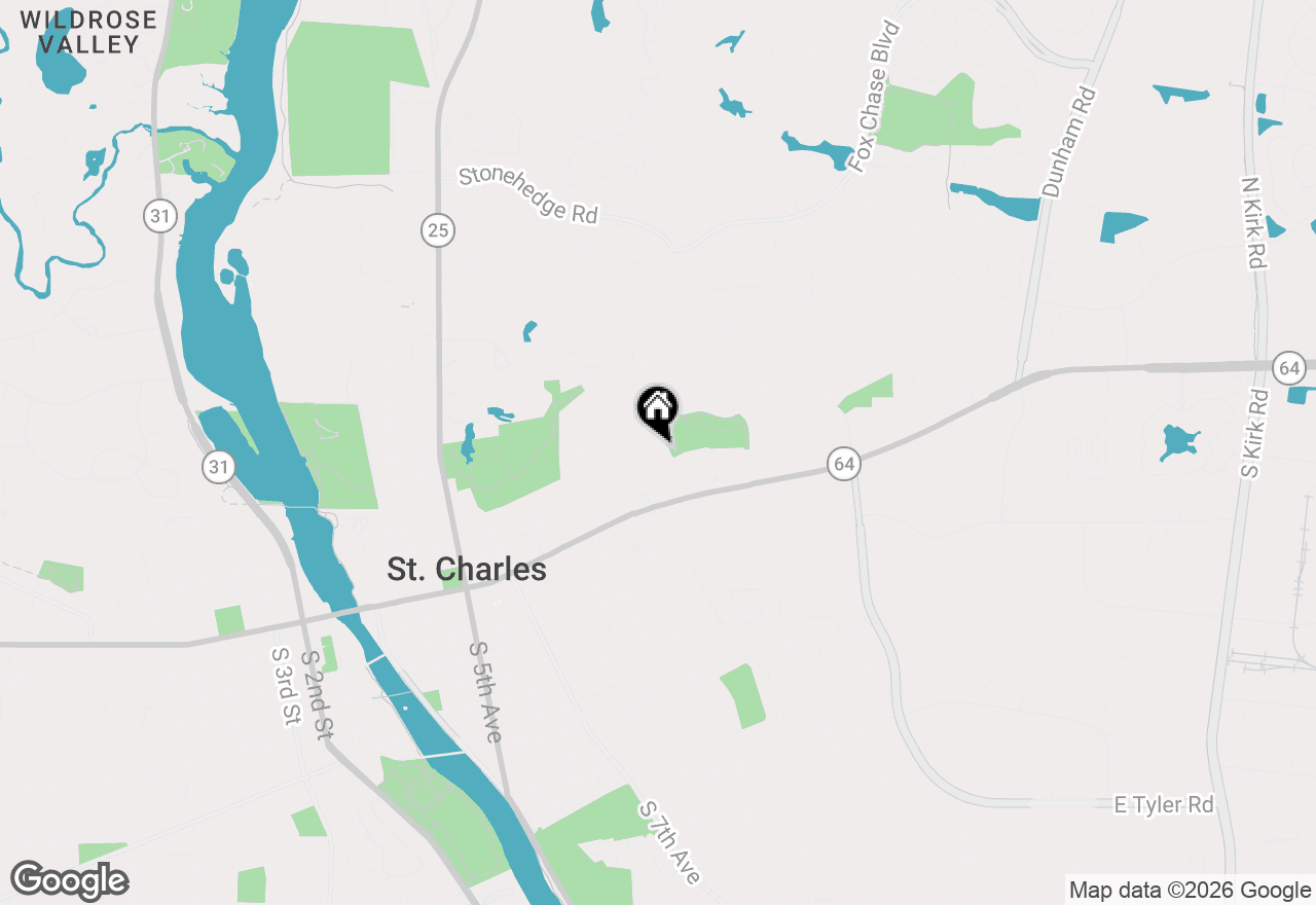 Map of 42 N 13th Avenue, St. Charles, IL 60174